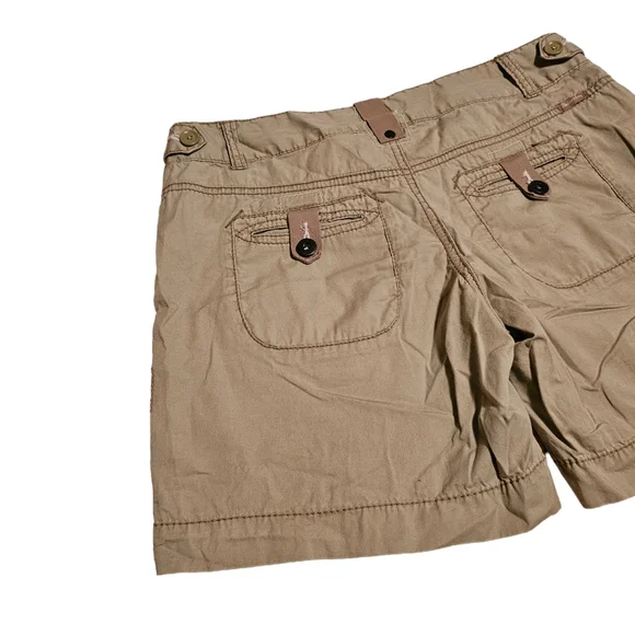 Union Bay Lightweight Shorts Tan Beige 100% Cotton Size 9 - Picture 7 of 14